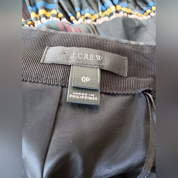 J. CREW Stewart Plaid Drop Waist Taffeta Skirt 0P XSP - Picture 8 of 8